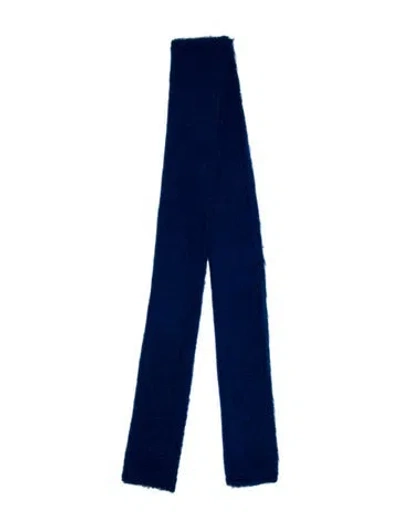 Pre-owned Dolce & Gabbana Mohair Scarf In Blue
