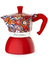 Dolce & Gabbana Moka Induction Coffee Maker For Bialetti In Red