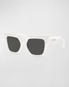 DOLCE & GABBANA MONOCHROME ACETATE & PLASTIC BUTTERFLY SUNGLASSES