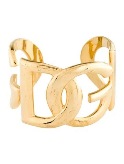 Pre-owned Dolce & Gabbana Monogram Cuff Bracelet, 7" In Multi