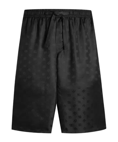 Dolce & Gabbana Dolce  Gabbana Monogram Elastic Waist Shorts