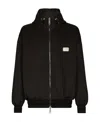 Dolce & Gabbana Reversible Jacket With Branded Tag In Black