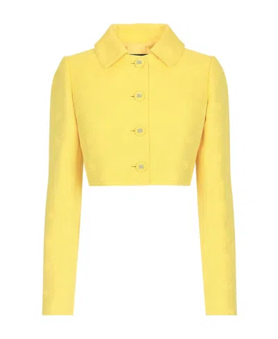 DOLCE & GABBANA DOLCE  GABBANA DG LOGO QUILTED JACQUARD JACKET