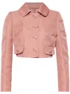 Dolce & Gabbana Monogram-jacquard Jacket In Pink