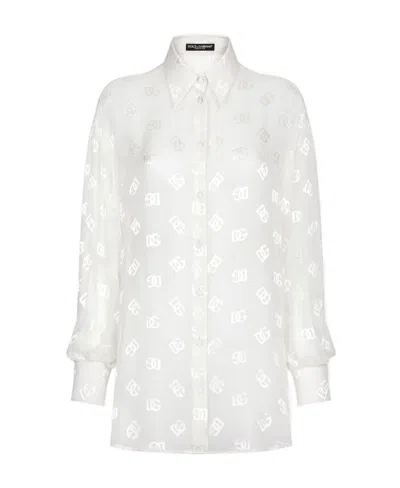 DOLCE & GABBANA DOLCE  GABBANA DG LOGO JACQUARD SHIRT