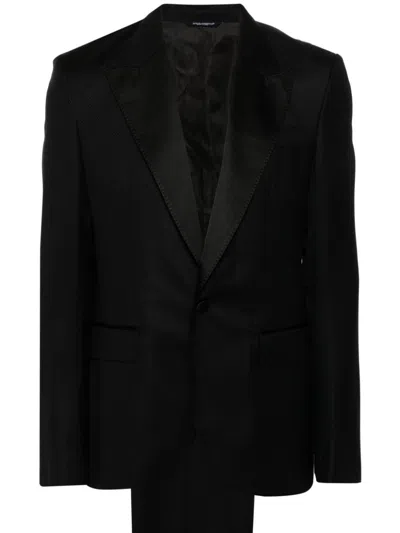 DOLCE & GABBANA MONOGRAM-JACQUARD SUIT