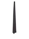 Dolce & Gabbana Monogram-jacquard Tie In Gray
