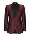 Dolce & Gabbana Monogram-jacquard Tuxedo Suit In Black