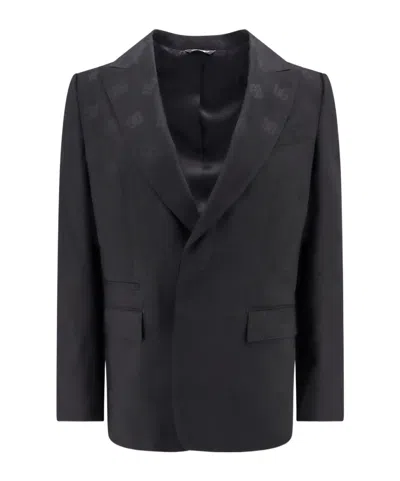 DOLCE & GABBANA DOLCE  GABBANA ALL-OVER MONOGRAM JACQUARD BLAZER