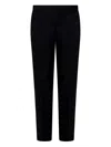 Dolce & Gabbana Monogram-pattern Tailored Trousers In Black