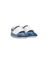 Dolce & Gabbana Monogram-pattern Touch-strap Sneakers In Blue