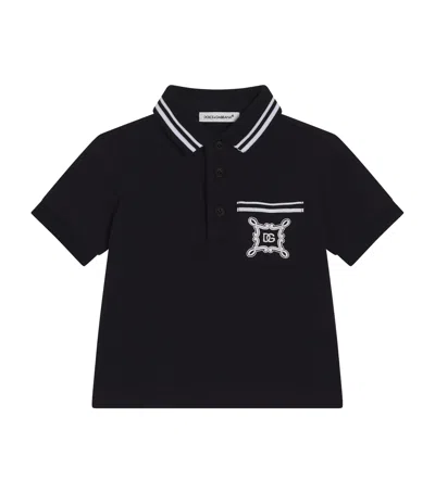 DOLCE & GABBANA MONOGRAM POLO SHIRT