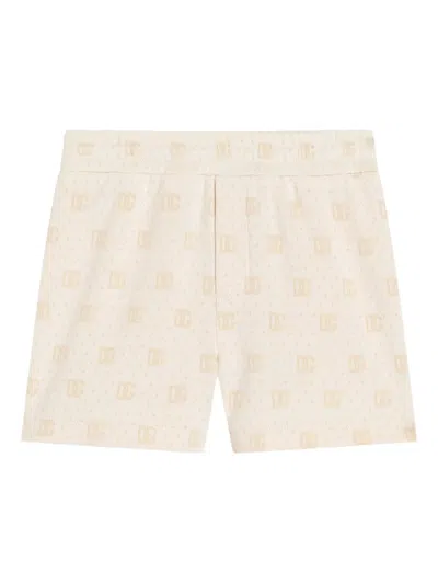 Dolce & Gabbana Babies' Monogram Shorts In Brown