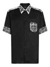 Dolce & Gabbana Majolica-print Hawaii Silk Jacquard Shirt