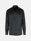 Dolce & Gabbana 'monoram' Black Silk Shirt