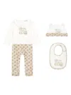 Dolce & Gabbana Moon And Star-print Dg-logo Babygrow Set In White