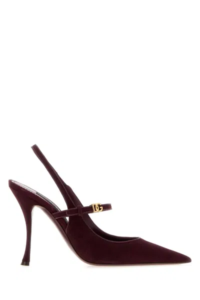 Dolce & Gabbana Boots Woman Color Burgundy In Brown