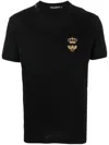 Dolce & Gabbana Crown And Bee Embroidered Crew Neck T-shirt