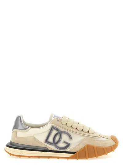 Dolce & Gabbana Dg Athletic Fabric And Suede Sneakers In Multi