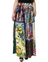 Dolce & Gabbana Metallic Patchwork Brocade Maxi Skirt In Multi