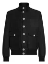 Dolce & Gabbana Multi-pocket Button-up Jacket In Black