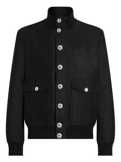 Dolce & Gabbana Multi-pocket Button-up Jacket In Black