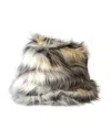 Dolce & Gabbana Multicolor Acrylic Fur Women Bucket Hat In Multicolor