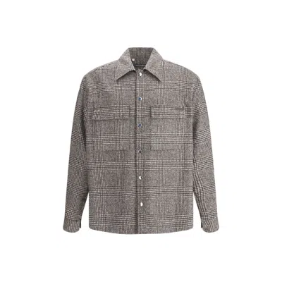 Dolce & Gabbana Multicolor Alpaca Vicugna Pacos Pattern Shirt In Brown