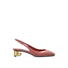 Dolce & Gabbana Multicolor Calfskin Mid Heel Women's Pumps In Multi