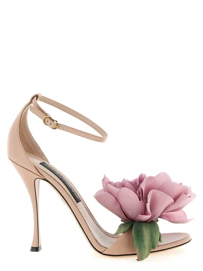 Dolce & Gabbana Multicolor Calfskin Stiletto Heel Women's Sandals