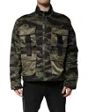 Dolce & Gabbana Multicolor Camouflage Cotton Bomber Jacket In Green