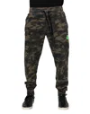 Dolce & Gabbana Multicolor Camouflage Cotton Men Jogger Pants In Brown