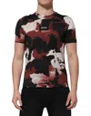 Dolce & Gabbana Multicolor Camouflage Men Crew Neck T-shirt In Multi