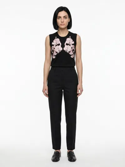 Dolce & Gabbana Multicolor Cashmere Tank Women's Tops In Black