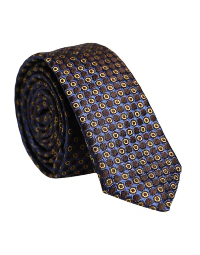 Dolce & Gabbana Multicolor Circles Silk Adjustable Neckmen's Men's Tie