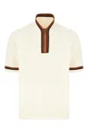 Dolce & Gabbana Sweater Cotton Blend Contrast Trim In White