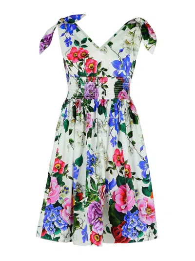 DOLCE & GABBANA MULTICOLOR COTTON DRESS