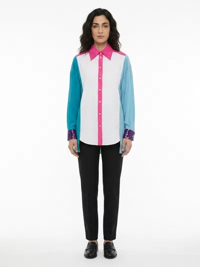 Dolce & Gabbana Multicolor Cotton Dress Women's Shirt