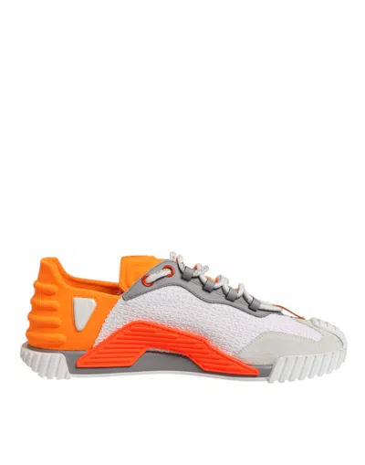 Pre-owned Dolce & Gabbana Multicolor Cotton Low Top Ns1 Sneakers Men's Shoes ()