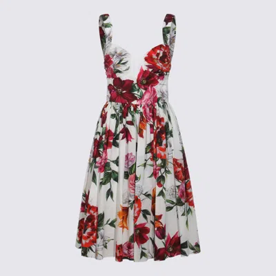 Dolce & Gabbana Multicolor Cotton Midi Dress