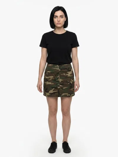 Dolce & Gabbana Multicolor Cotton Mini Women's Skirt In Black