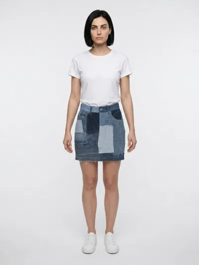 Dolce & Gabbana Multicolor Cotton Mini Women's Skirt In White