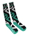 Dolce & Gabbana Multicolor Cotton Stretch Over Calf Socks In Multi