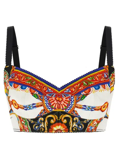 Dolce & Gabbana Multicolor Cotton Tank Women's Tops