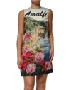 Dolce & Gabbana Multicolor Crystal Embellished Mini Dress In Multi