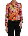Dolce & Gabbana Multicolor Daisy Print Floral Fantasy Jacket In Multi
