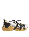 Dolce & Gabbana Multicolor Daymaster Low Top Sneakers Shoes In Gold