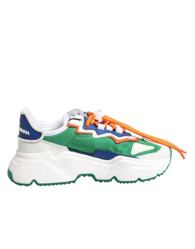Dolce & Gabbana Multicolor Daymaster Low Top Sneakers Shoes In White