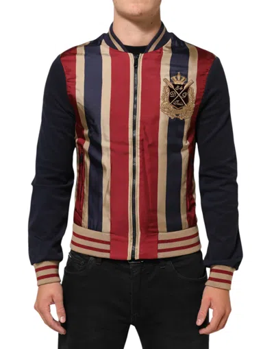 Dolce & Gabbana Multicolor #dgmillennials Full Zip Bomber Jacket