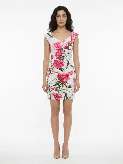 Dolce & Gabbana Floral Print Dress In White